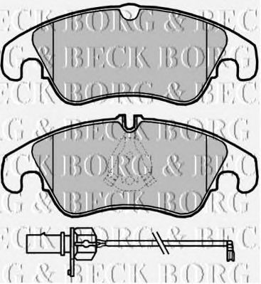 BORG & BECK bbp2045 -  Комплект тормозных колодок, дисковый тормоз